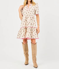 Mary Square - Adelyn Puff Sleeve Mini Dress