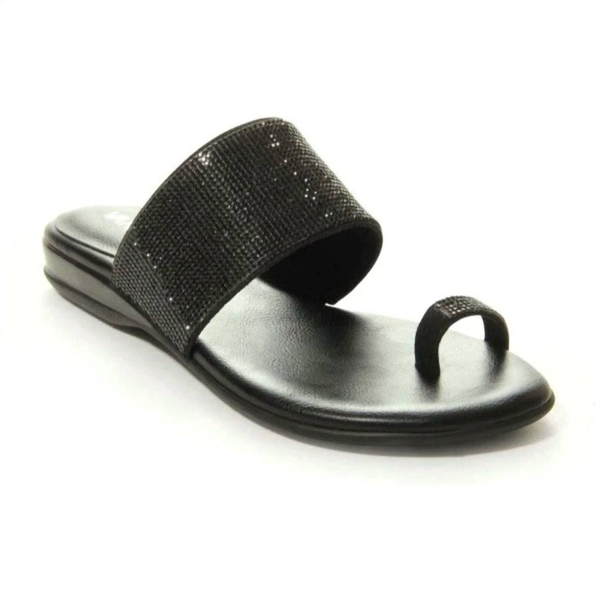 Vaneli - Women's Yarn Toe-loop Slide Sandals