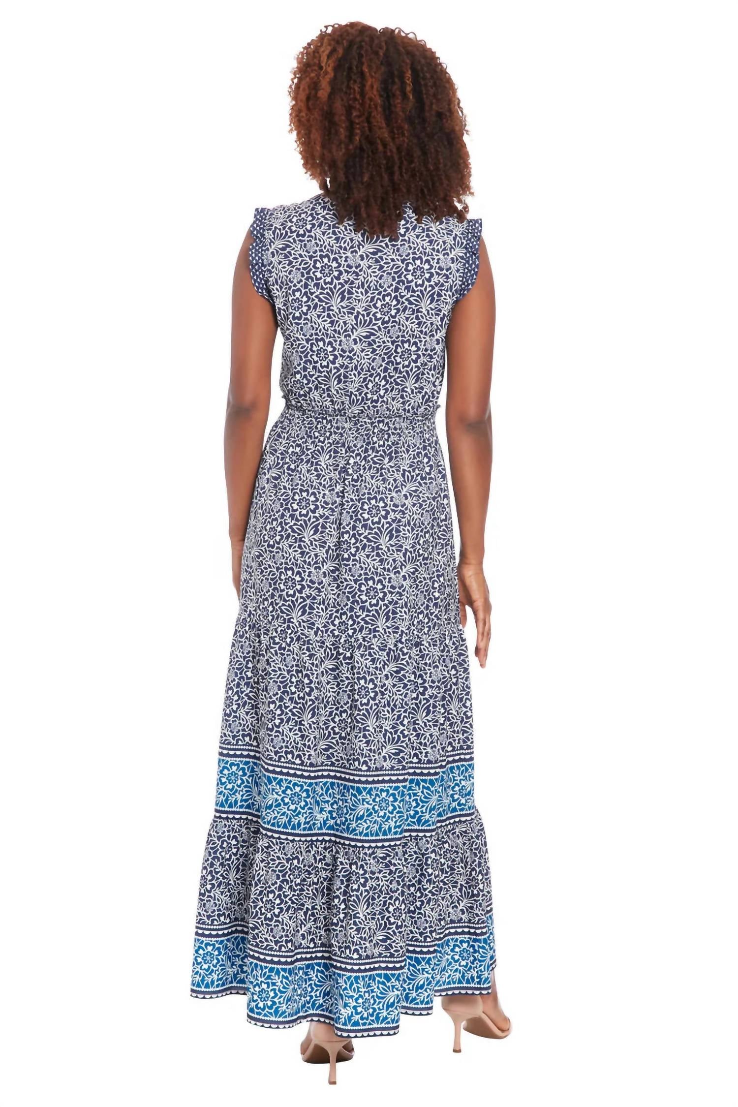 Maggy London - Floral Print Maxi Dress