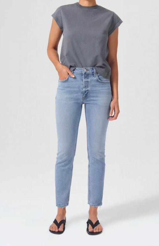 Agolde - Willow Mid Rise Skim Crop Jeans