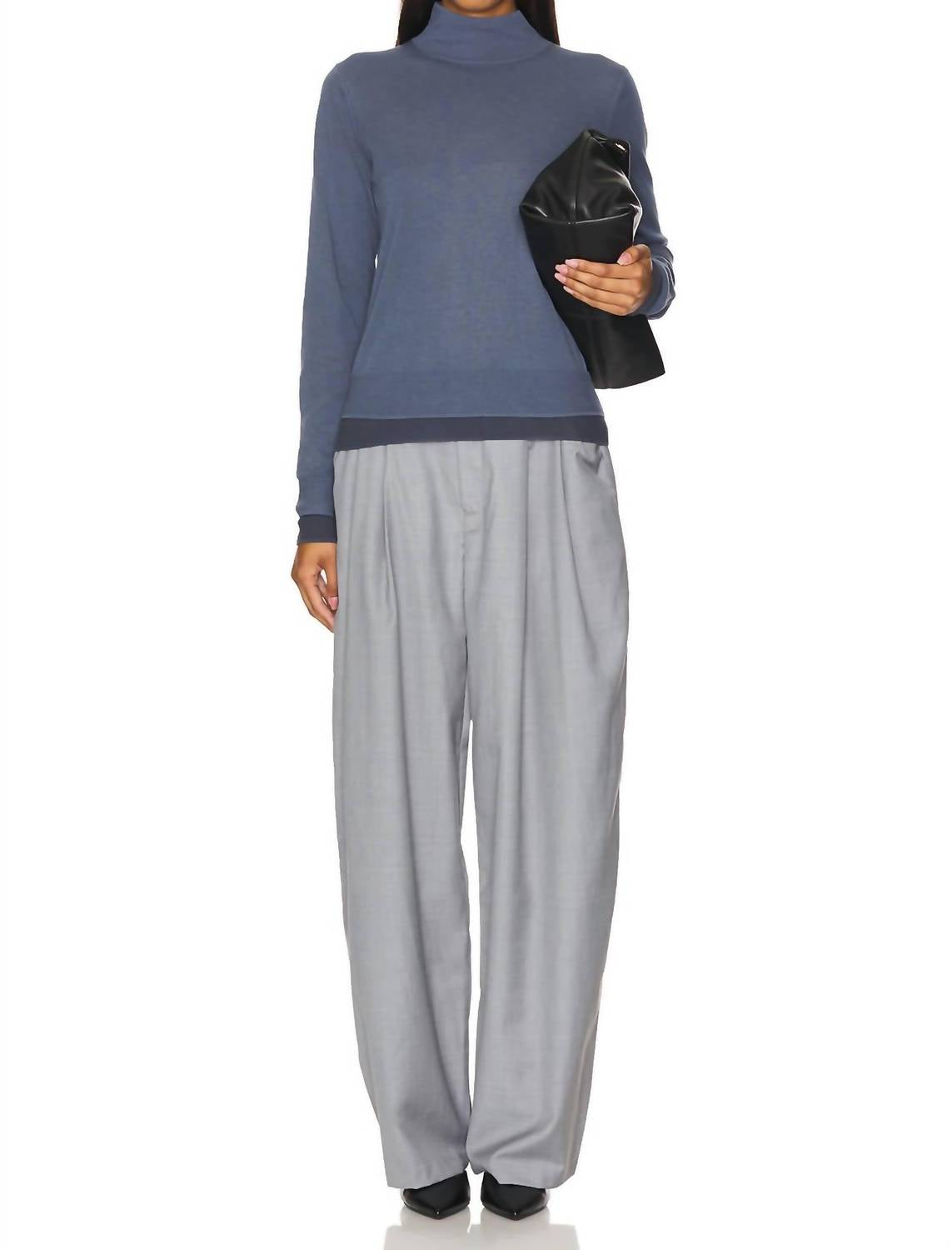 Vince - Double Layer Turtle Neck Top
