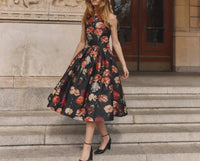 Bytimo - Women's Taffeta Midi Dress