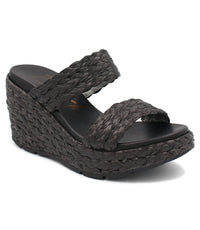 BLOWFISH Women's Bermuda Raffia Sandal in black - women's sandal
