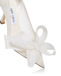 Jimmy Choo - Women's Staz 90 Mesh Pump Heel With Bow