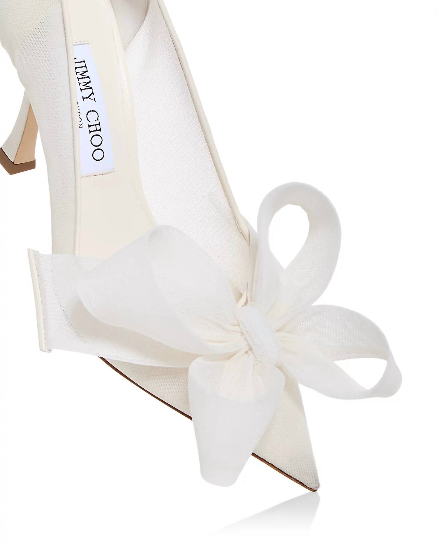 Jimmy Choo - Women's Staz 90 Mesh Pump Heel With Bow