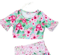 Pete + Lucy - Girls Vintage Floral Two Piece Swimsuit