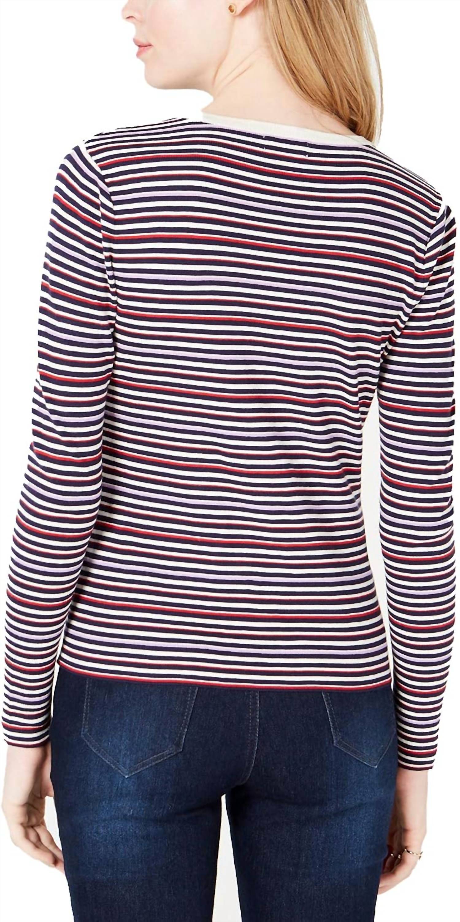 Maison Jules - Striped Crew Neck Sweater