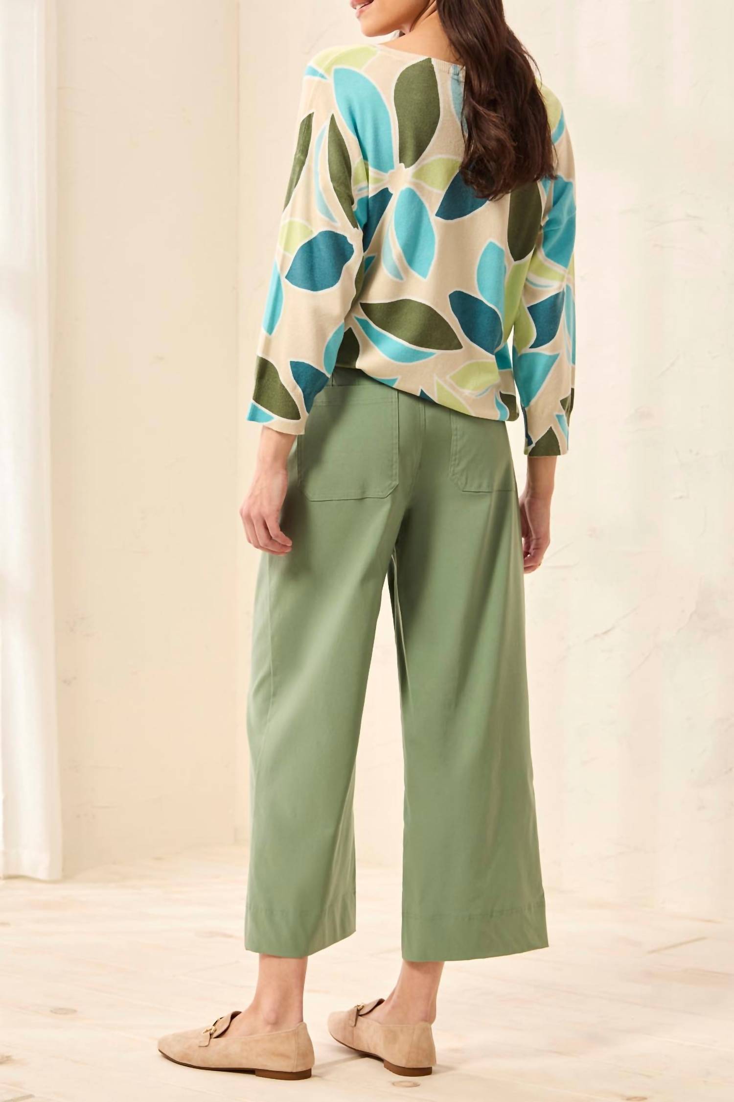 Tribal - Fly Front High Rise Capris With Pockets