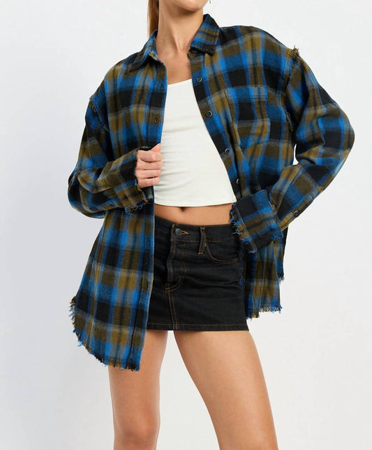 Emory Park - ACID WASH FLANNEL SHIRT