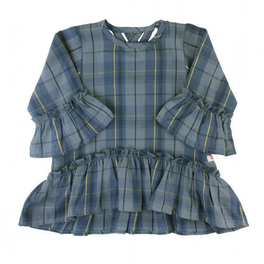 Rufflebutts - GIRLS NOAH PLAID PEPLUM TOP