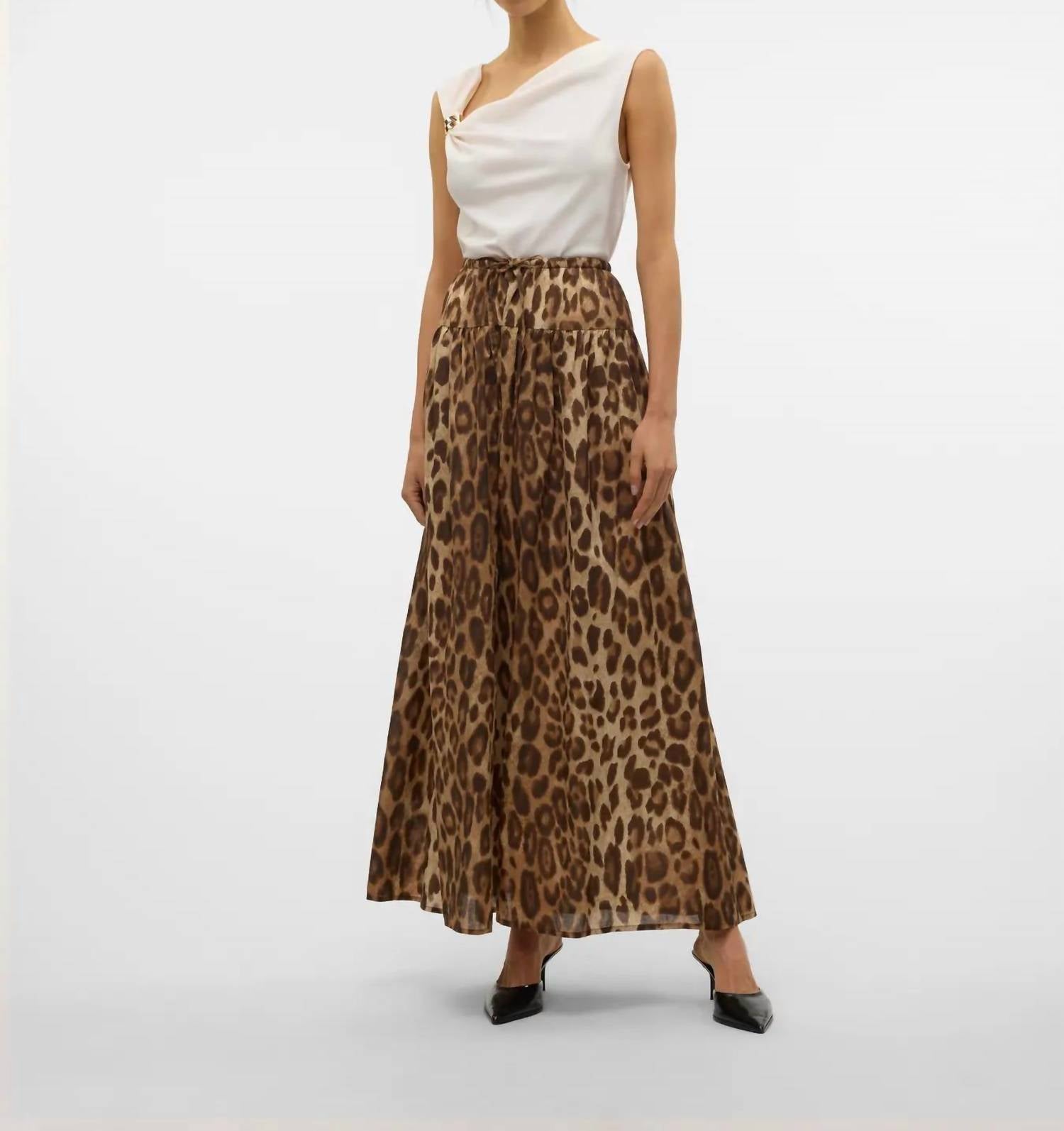 VERO MODA Roxanne Maxi Skirt in leopard - women's skirt