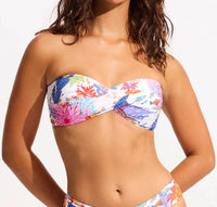 Seafolly - Under The Sea Twist Bandeau Bikini Top