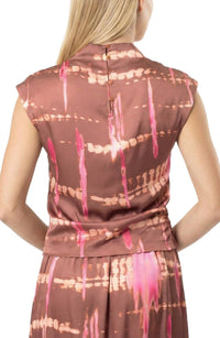 Area Stars Avery Top in rose print - women's long sleeve top - view 5