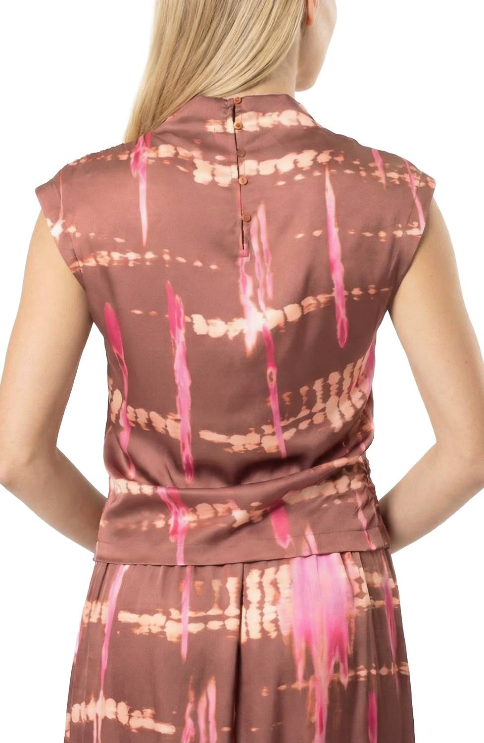 Area Stars Avery Top in rose print - women's long sleeve top - view 5