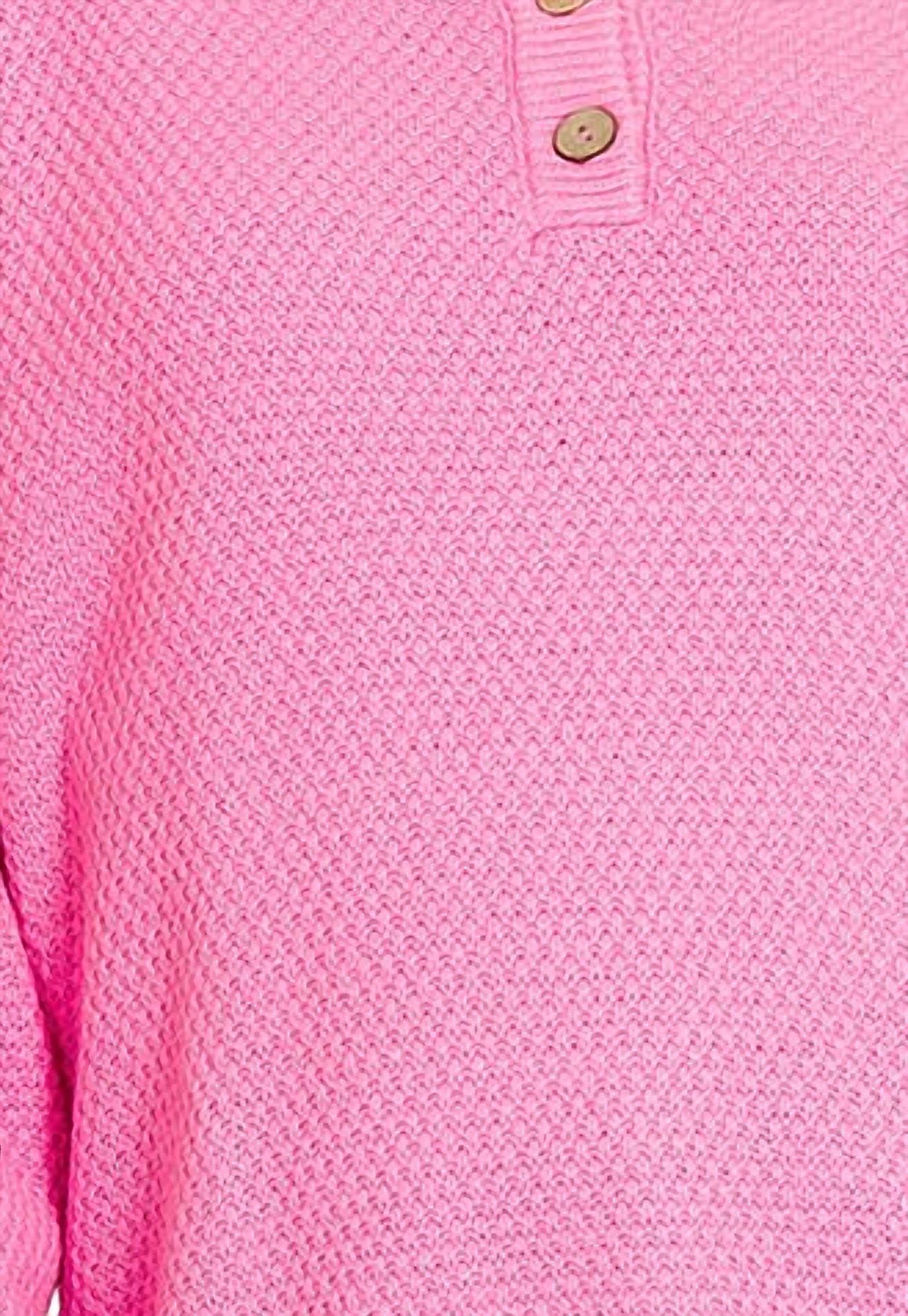 Zenana - Henley Basic Sweater