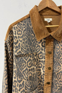 Easel - Women's Animal Print Twill Jacket