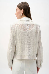 Joseph Ribkoff - Metallic Mesh Jacket