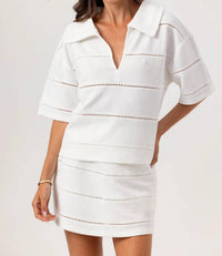 Sundays - Violette Popover Top