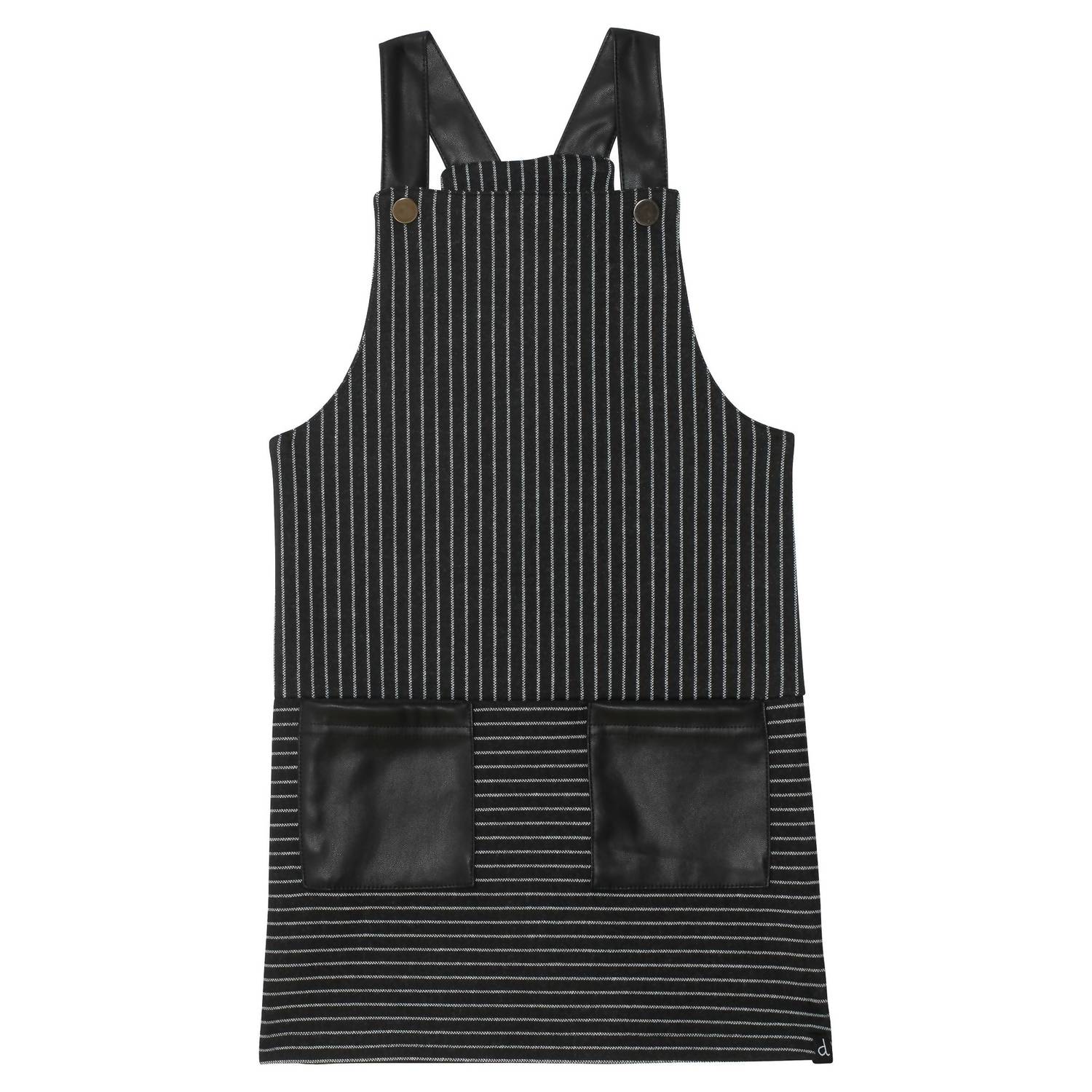 Deux Par Deux - Striped Leatherette Jumper