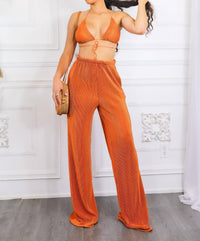 Surelymine - Pleated Vibes Pant Set