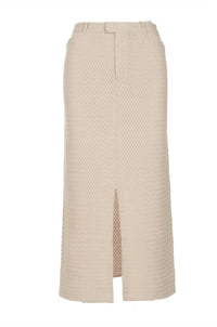 Naadam - Basketweave Tailored Long Skirt