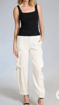 Lola & Sophie - Cupro Twill Cargo Pants
