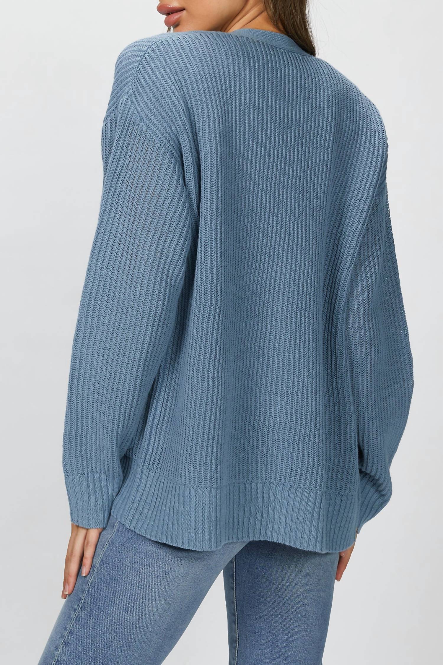 RIBBED KURT CARDIGAN