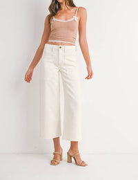 Just Black Denim - Susie High Rise Cropped Jeans