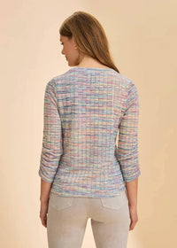 Fdj - Women's Sleeve V-neck Top