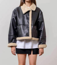 Moon River - Shearling Button Jacket