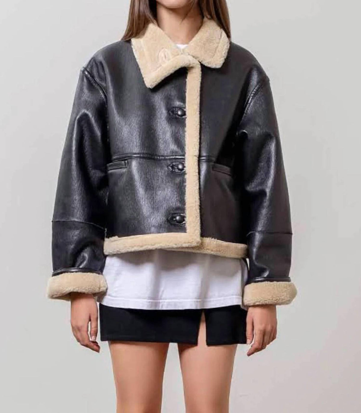 Moon River - Shearling Button Jacket