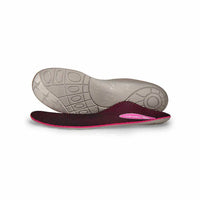 Aetrex Women's Speed Posted Orthotic Insole in pink grey - women's sneaker - detail view