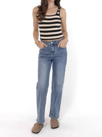 Sadie & Sage - Soul Sisters Striped Rib Knit Tank