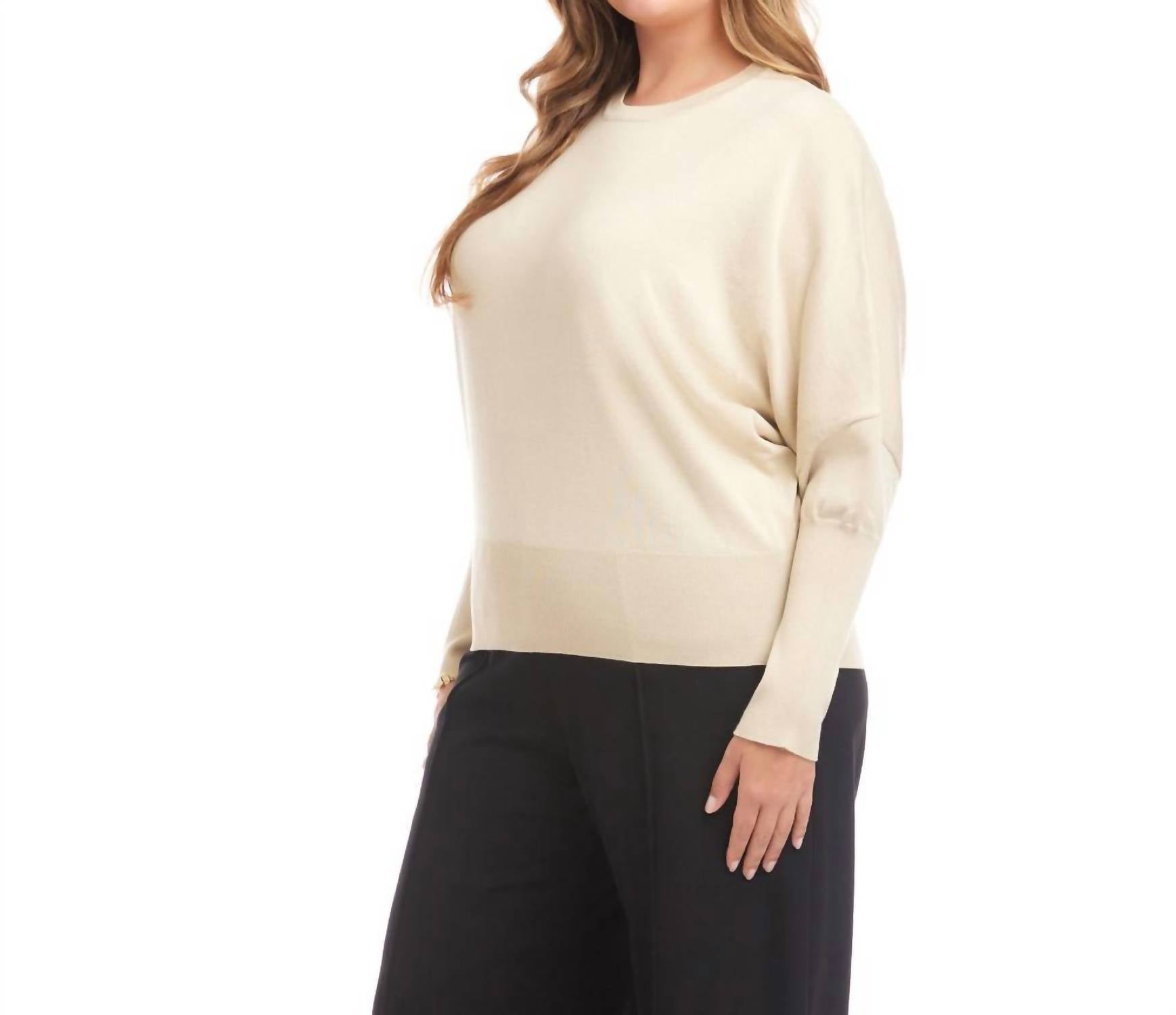 Karen Kane - Dolman Sleeve Sweater - Plus