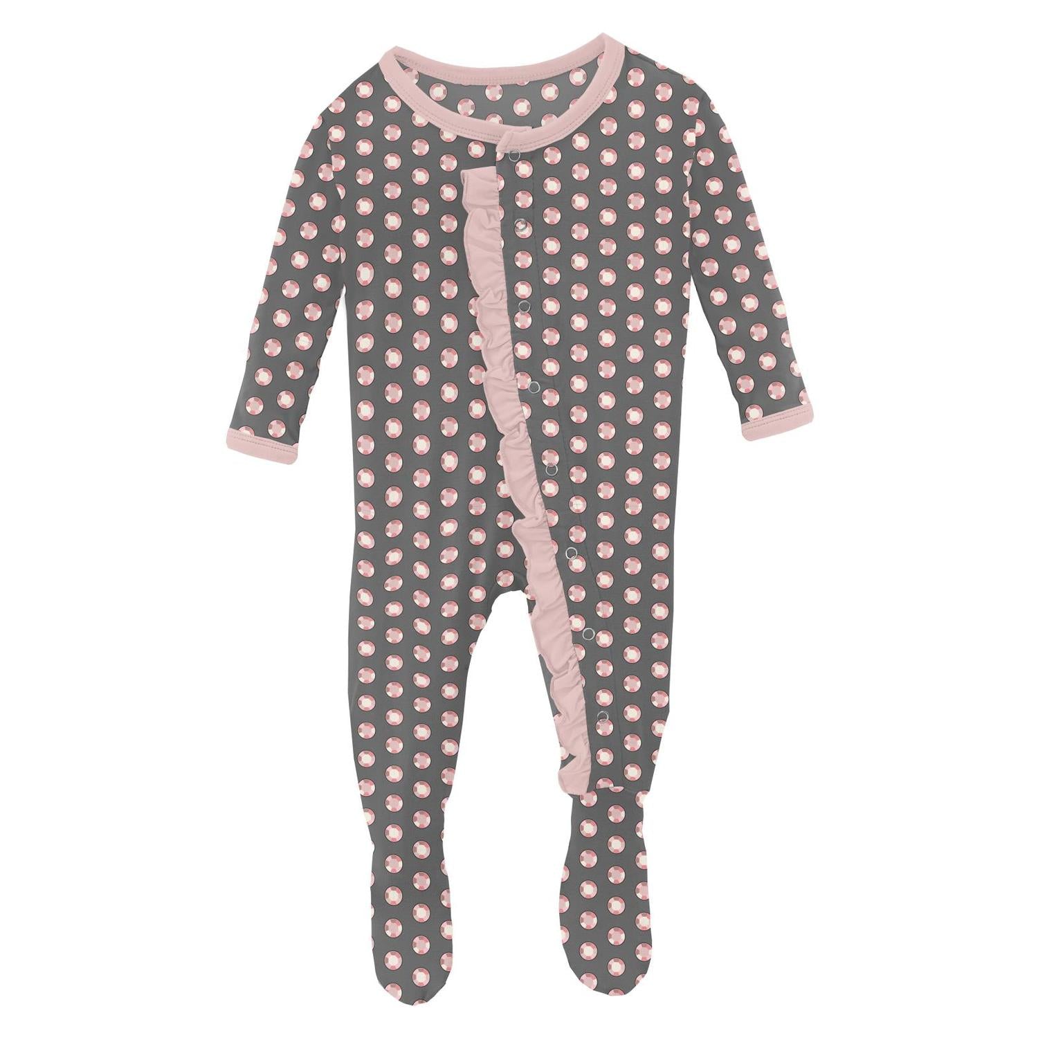 Kickee - Kids' Ruffle Footie with Snaps