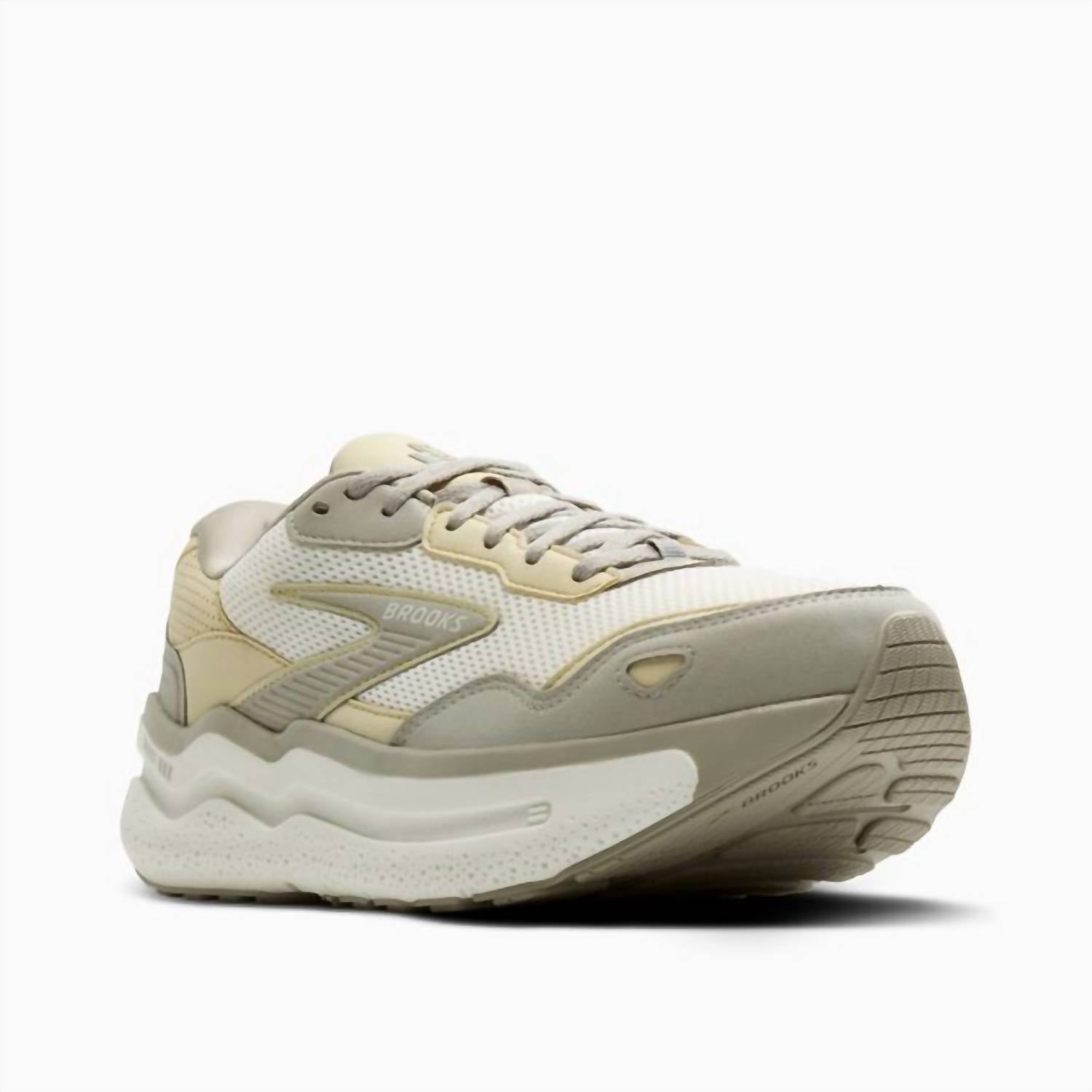 BROOKS Men's Ghost Max Se Shoe in primer grey oyster alloy 2 - men's sneaker - detail view