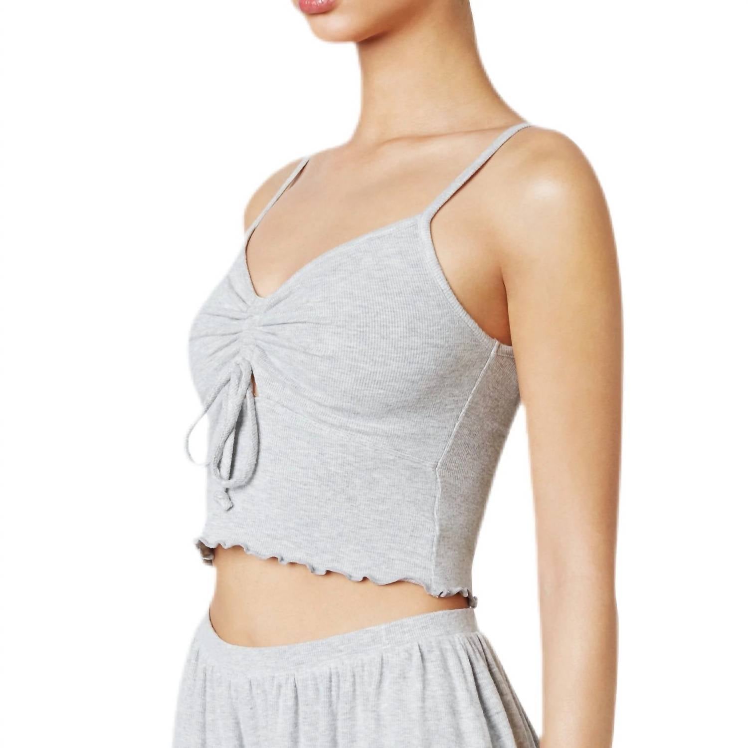 Nia - Ribbed Hacci Lounge Tank Top