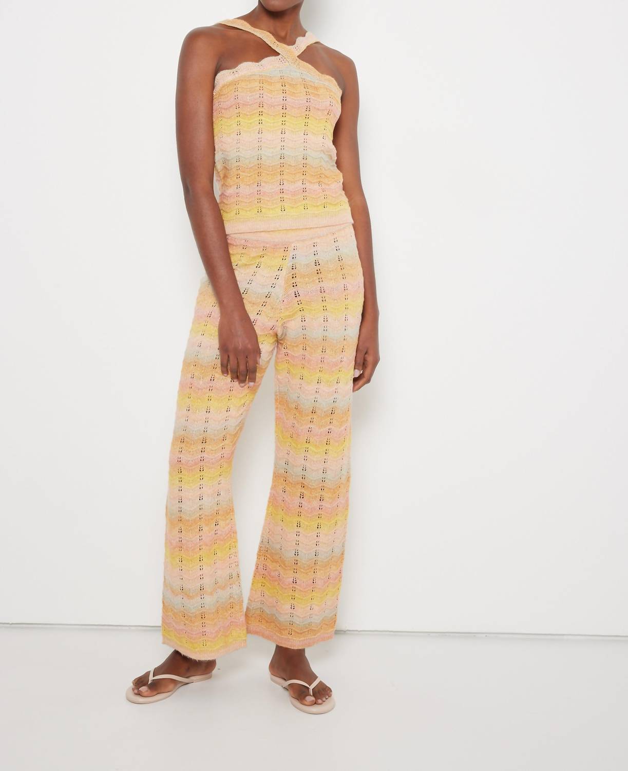 LISA TODD Women's Summerscape Pant in dream - women's pants - detail view