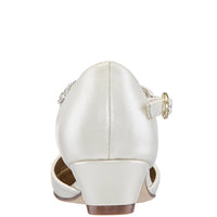 Nina Kid's Cera Block Heel Sandal in bone pearl - kids' shoe - alternate view