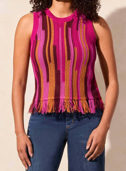 Tribal - Fringed Hem Sweater Camisole