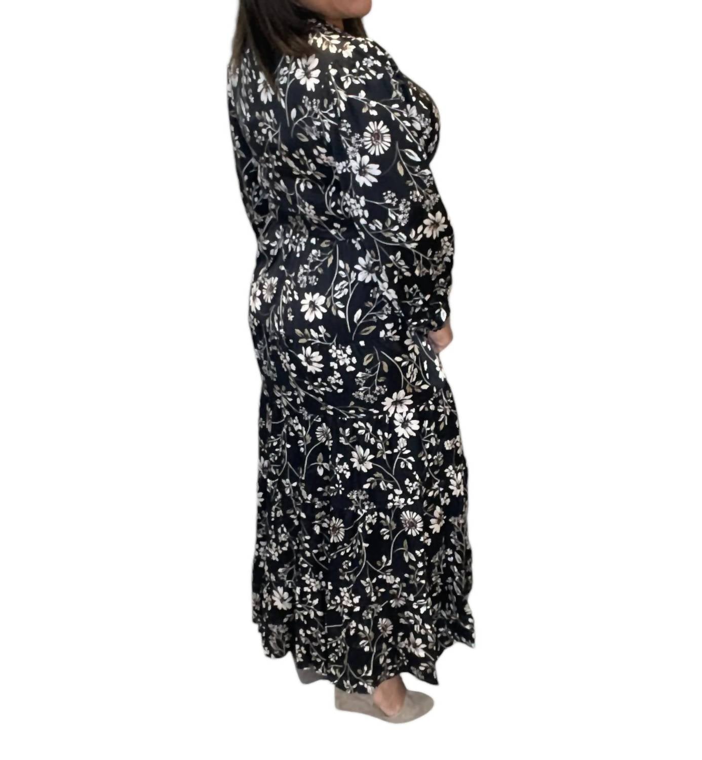 Saltwater Luxe - Fall Floral Maxi Dress