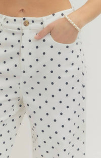 Entro - Polka Dot Wide Leg Pants