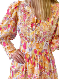 Beulah London - Odette Floral Long Sleeve Dress