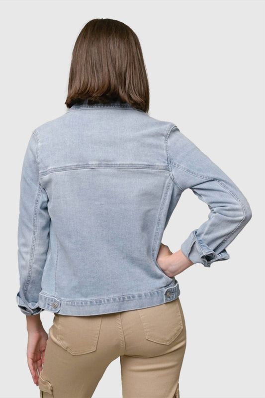 Pine Apparel - Denim Jacket With Patch Pockets