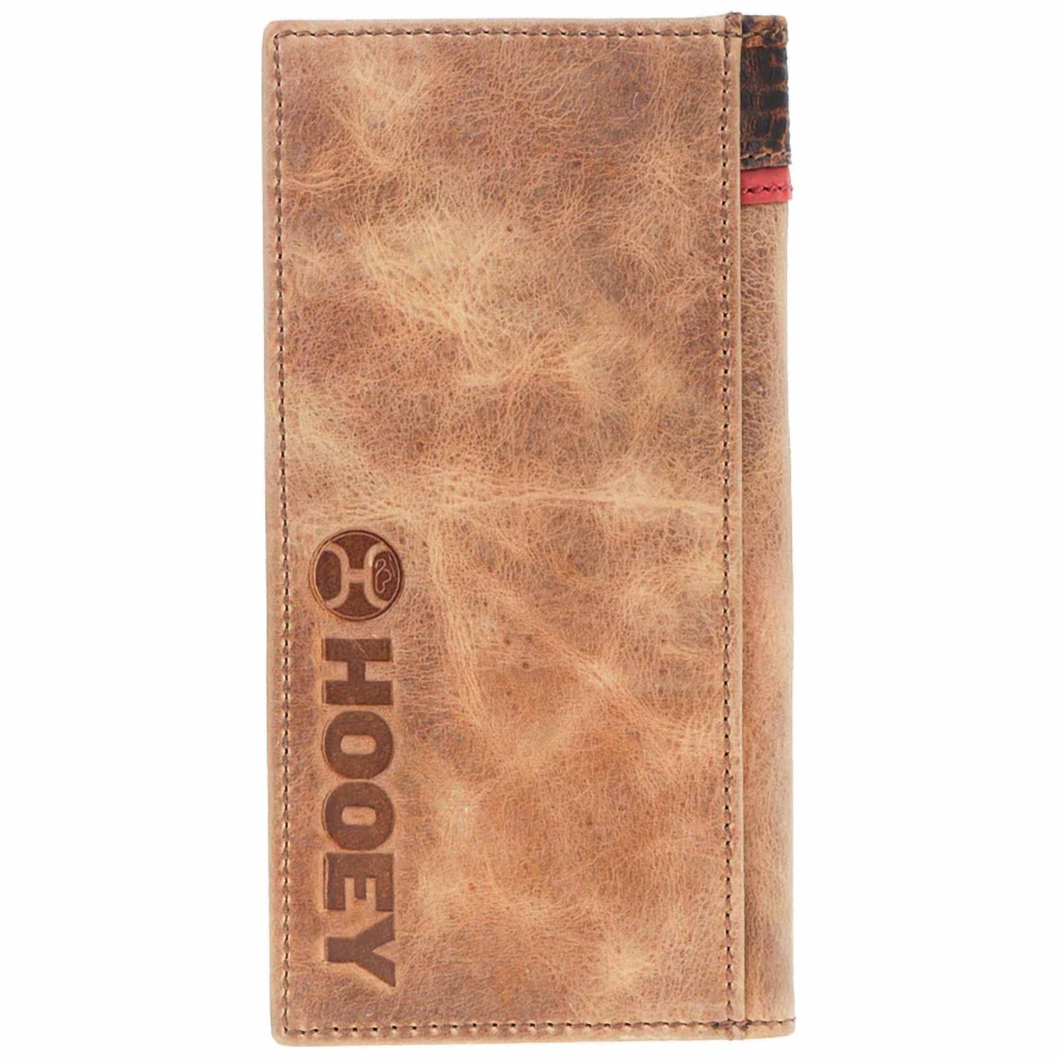 Hooey - Men's Whip Smooth Rodeo Wallet With Aztec Print And Logo Rivet