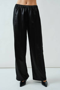 Aaron & Amber - Milo Satin Comfy Straight Pants