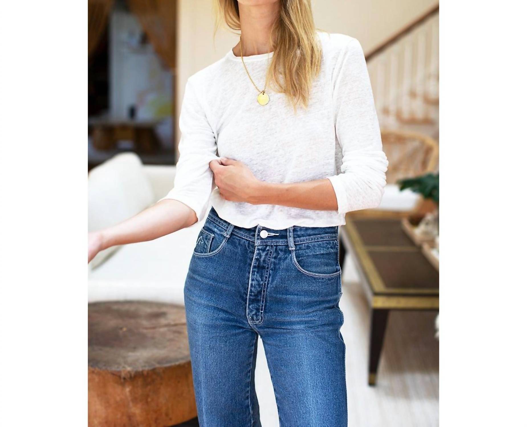 Emerson Fry - Linen Crew Neck Tee