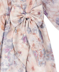 Rare Editions - Toddler & Little Girls Balloon Sleeve Floral Organza Dress