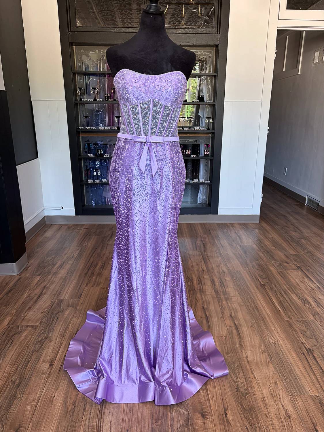 Sherri Hill - Women's Strapless Mermaid Zip Dress