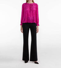 Saloni - Astrid Velvet Blouse